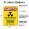 Signmission Radiation & Laser Sign, 5 in H x 3.5 in W, Vinyl Decal, Rectangle OS-2PACK-CR-D-35-V-10284 - alternate 6